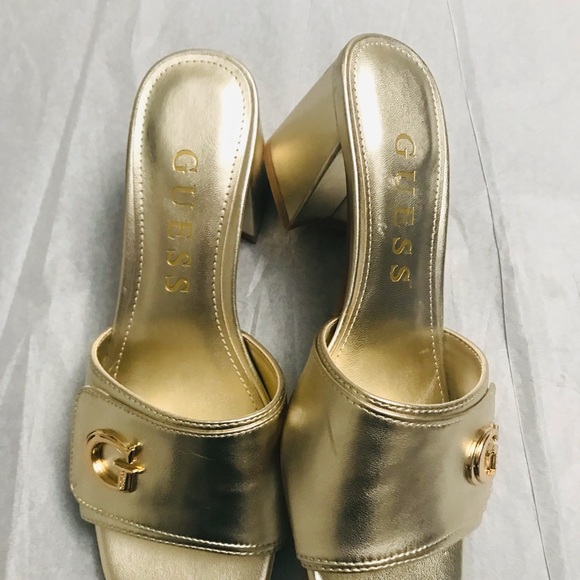 GUESS WOMEN GALLAI BLOCK HEEL SANDALS. CLASSY DESIGN FOR MODERN LOOKS. NEW SIZE8 - Picture 5 of 7